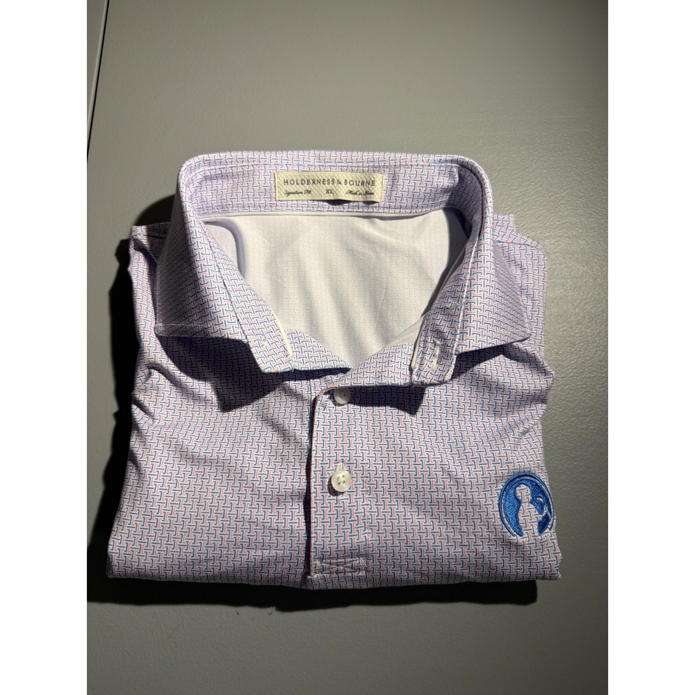 Holderness & Bourne Norwood Polo Shirt XL Belmont Horizon Blue HB3035.1084 Mens